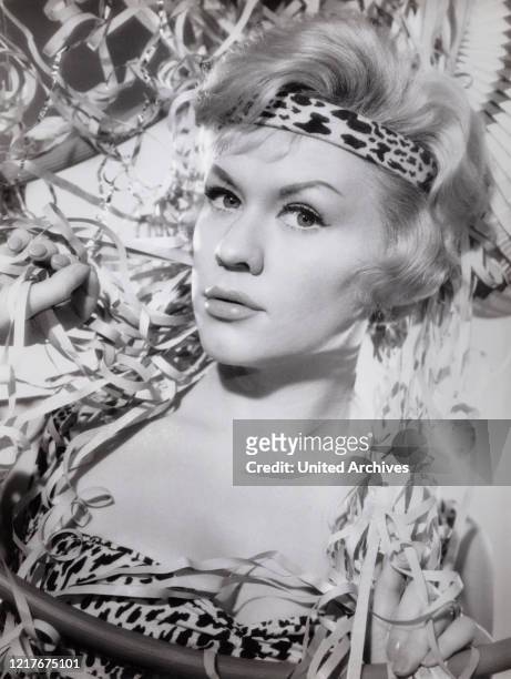 German actress and dubbing actress Ingrid van Bergen, Germany 1961.