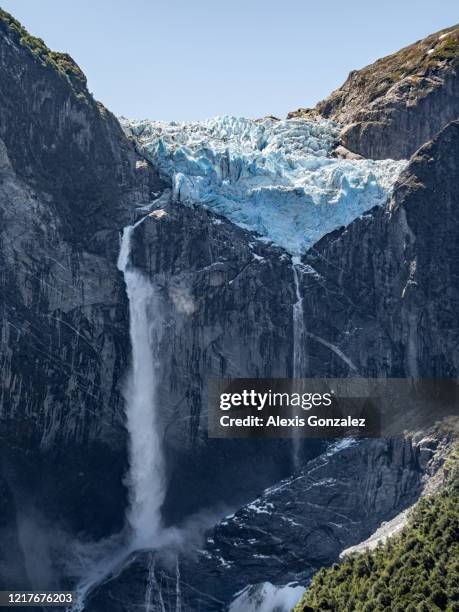 glaciar queulat en la patagonia chilena - patagonia chile fotografías e imágenes de stock