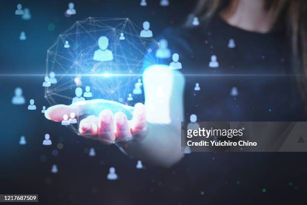 online meeting - customer engagement icon stock pictures, royalty-free photos & images