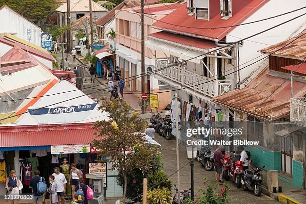 french west indies, guadaloupe, saints island - guadeloupe stockfoto's en -beelden