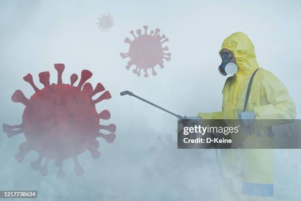 disinfezione da coronavirus - diserbante foto e immagini stock