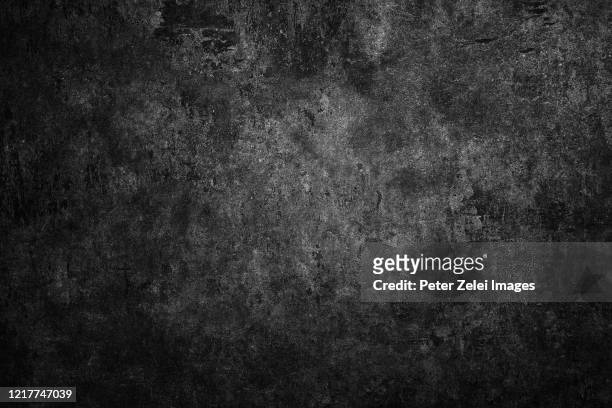 dark gray grunge texture - distressed fotografías e imágenes de stock