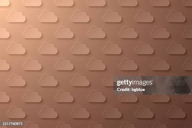 abstract brown background - cloud pattern - 3d cloud icon stock illustrations