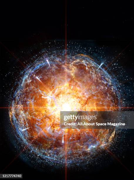 Illustration of the Big Bang event 13.8 billion years ago, created on November 14, 2018.
