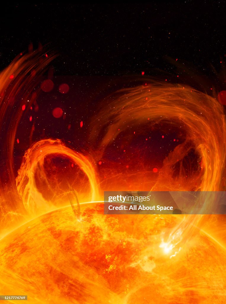 Solar Flare Illustration