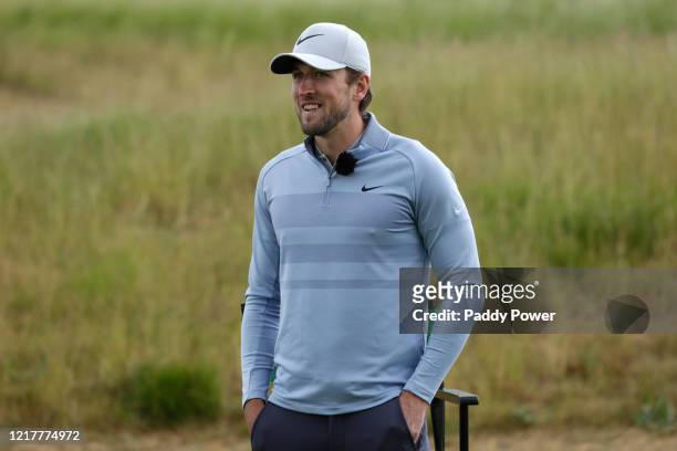 Tottenham Hotspur footballer Harry Kane takes part in the Paddypower Pro-Am Golf Shootout on June 5, 2020 in St Albans, United Kingdom.