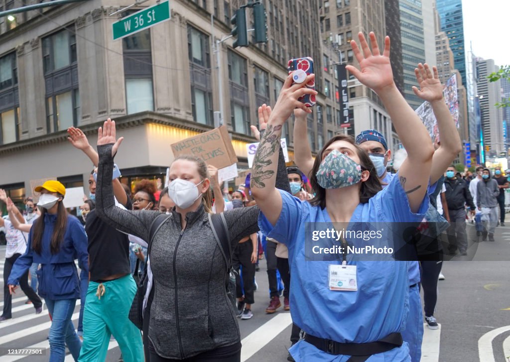 Health Care Riots Health care workers raised their voices against racism and marched ...