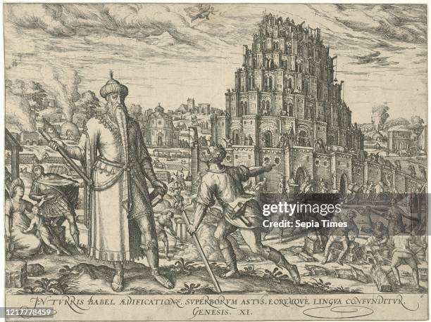 Tower of Babel, attributed to Symon Novelanus, 1577