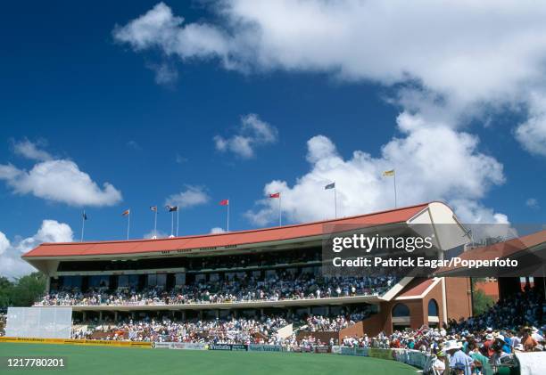 General view of the Sir Donald Bradman Stand during the 4th Test match between Australia and England at the Adelaide Oval, Adelaide, 28th January...