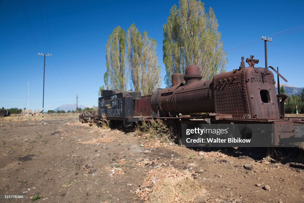 Narrow guage steam locomotive museum, El Maiten, Chubut Province, Patagonia, Argentina