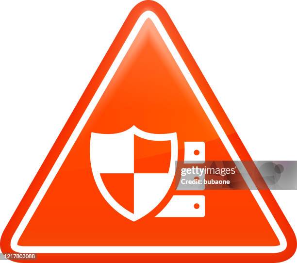 computer server with shield protection icon - white server room stock illustrations