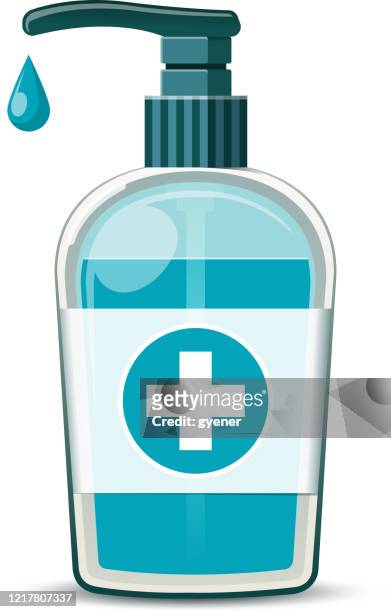 hand sanitizer symbol - hand sanitiser stock illustrations