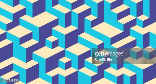 block abstract building background - toy block stock illustrations