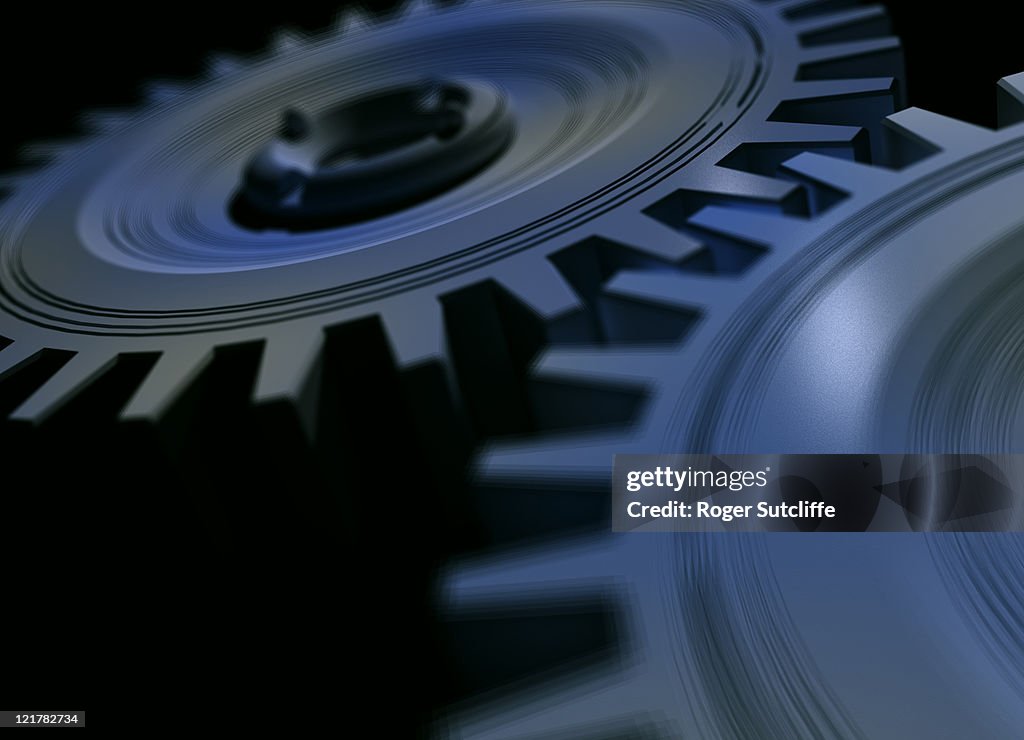 Machine cogs, computer generated image