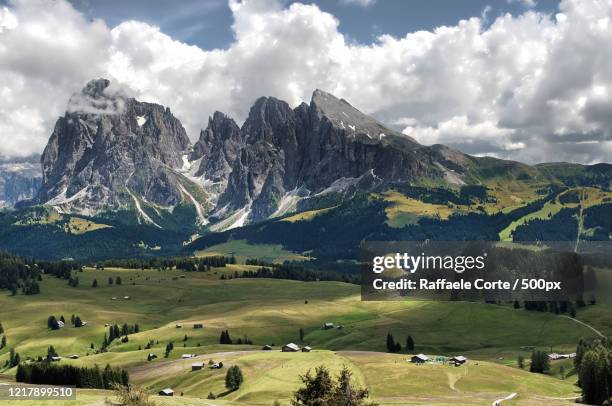 beautiful mountain valley - raffaele corte stock-fotos und bilder