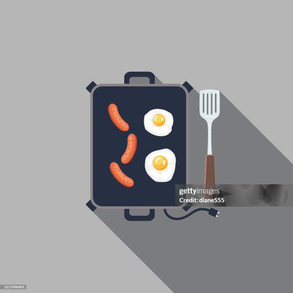 Flat Design Home Appliance Icon
