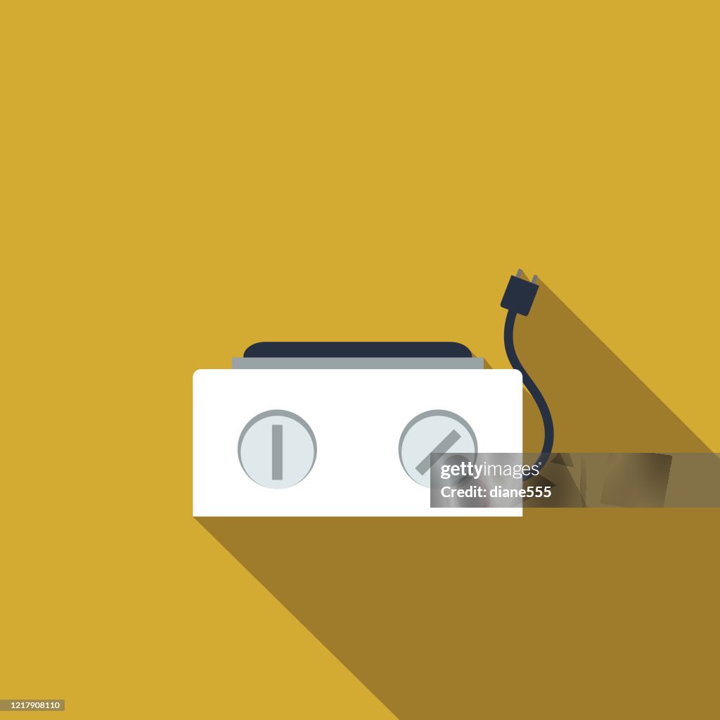 Flat Design Home Appliance Icon
