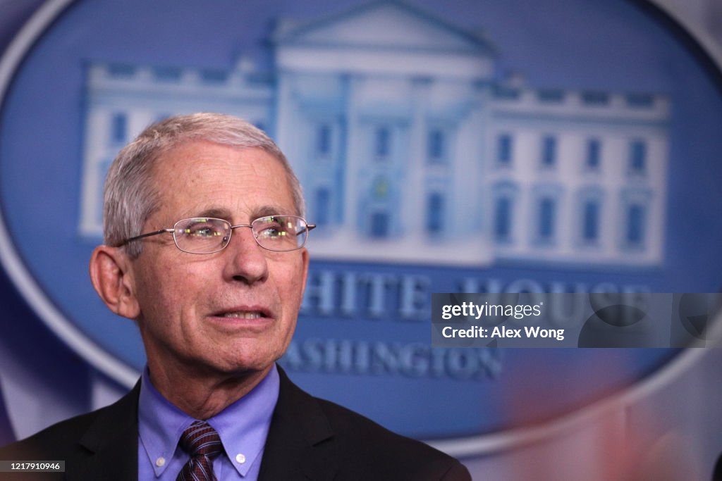 White House Coronavirus Task Force Holds Daily Briefing At The White House