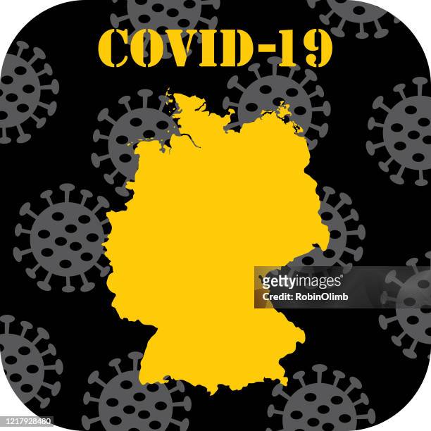covid-19 deutschland ikone - sars stock-grafiken, -clipart, -cartoons und -symbole