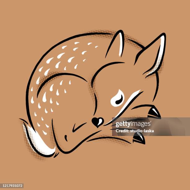 stockillustraties, clipart, cartoons en iconen met gestileerde minimalistische beeldverhaaldierlijke illustratie, leuke eenvoudige fawn tekening. - reekalf