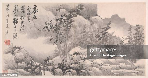 Landscapes, datable 1682-88. Artist Gong Xian.