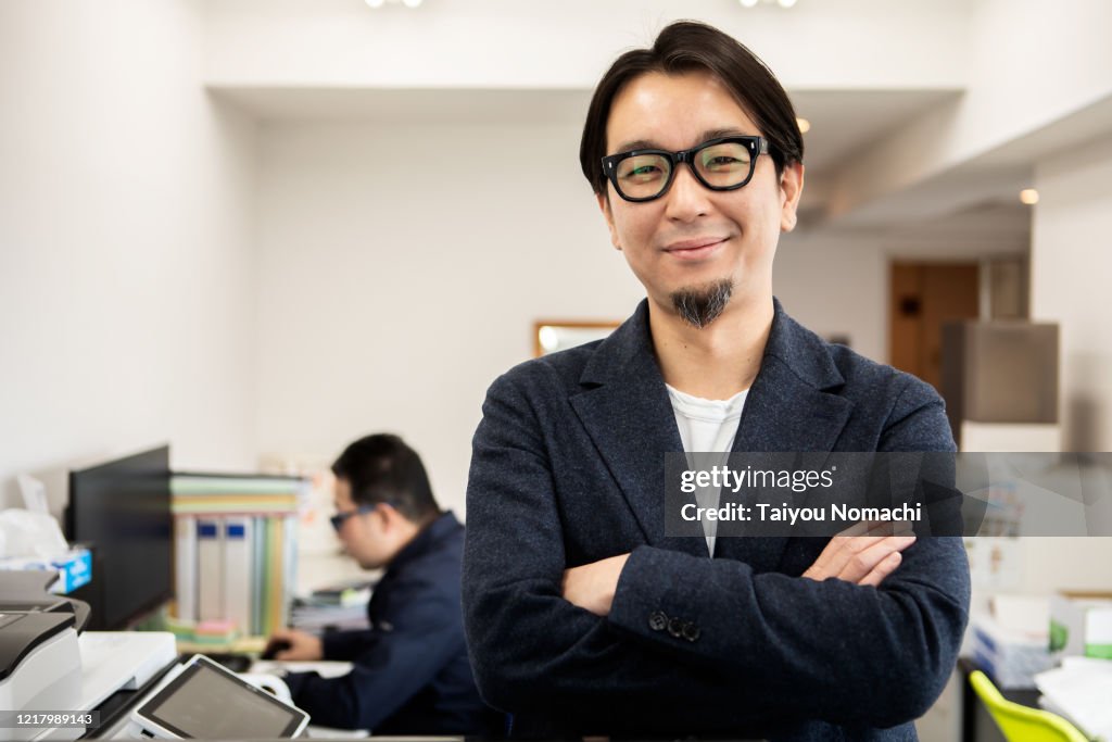 Portrait of a Japanese entrepreneur