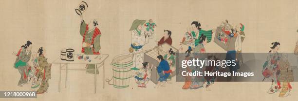 Festival Scenes, 18th century. Edo period . Artist Unknown.