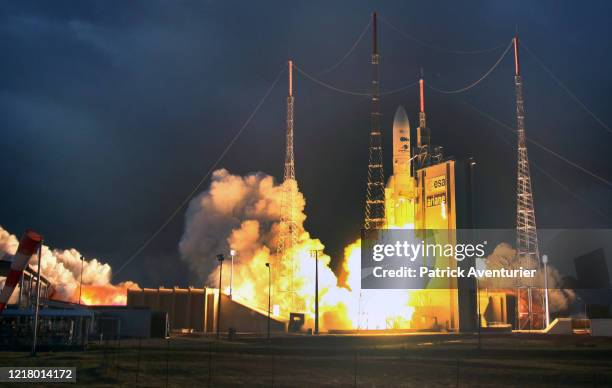 The launch of Ariane 5 VA250 at the Guyane European Spaceport.With the 250 launch of Ariane launcher family, this year 2020 Arianespace celebrates...