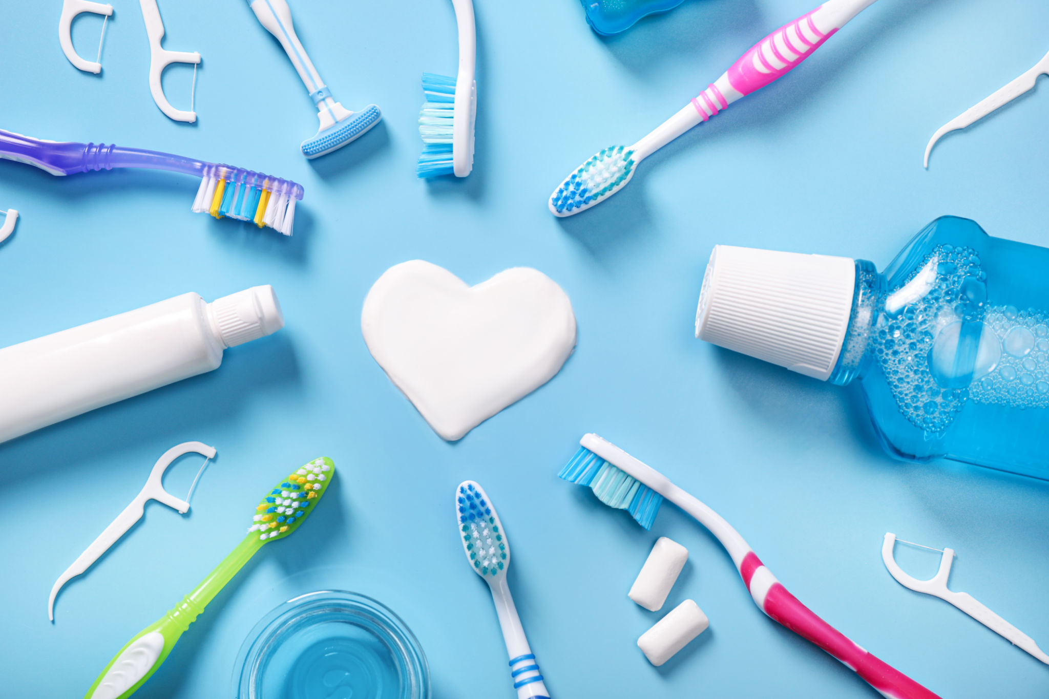 toothbrush dental floss