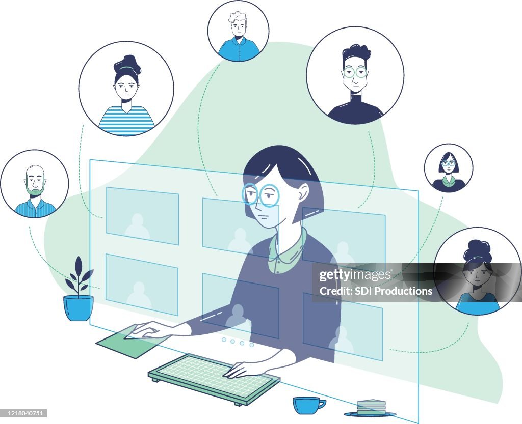 20200331_ILL_WorkFromHomeVector_VirtualMeeting1