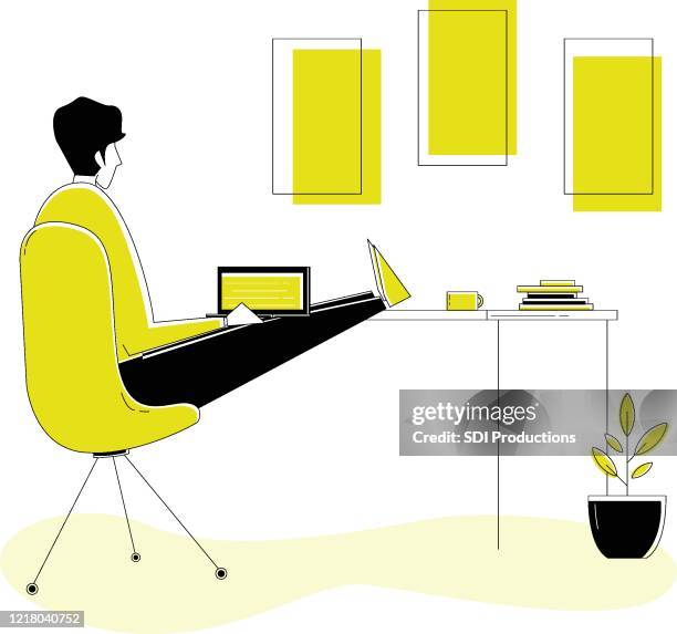 20200331_ill_workfromhomevector_managerworkspace - virtual author stock illustrations