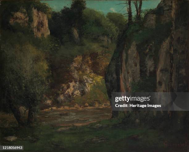 The Hidden Brook, circa 1873-77. Artist Gustave Courbet.