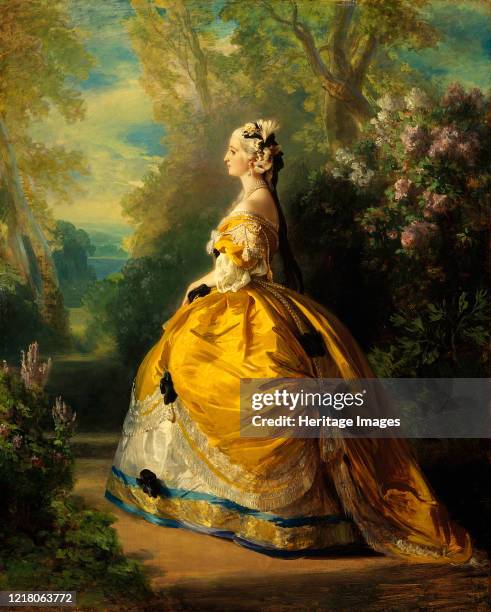 The Empress Eugénie , 1854. Artist Franz Xaver Winterhalter.