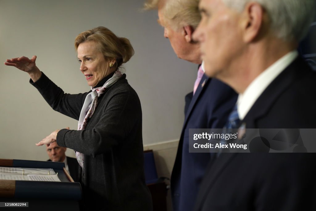 White House Coronavirus Task Force Holds Daily Briefing At The White House