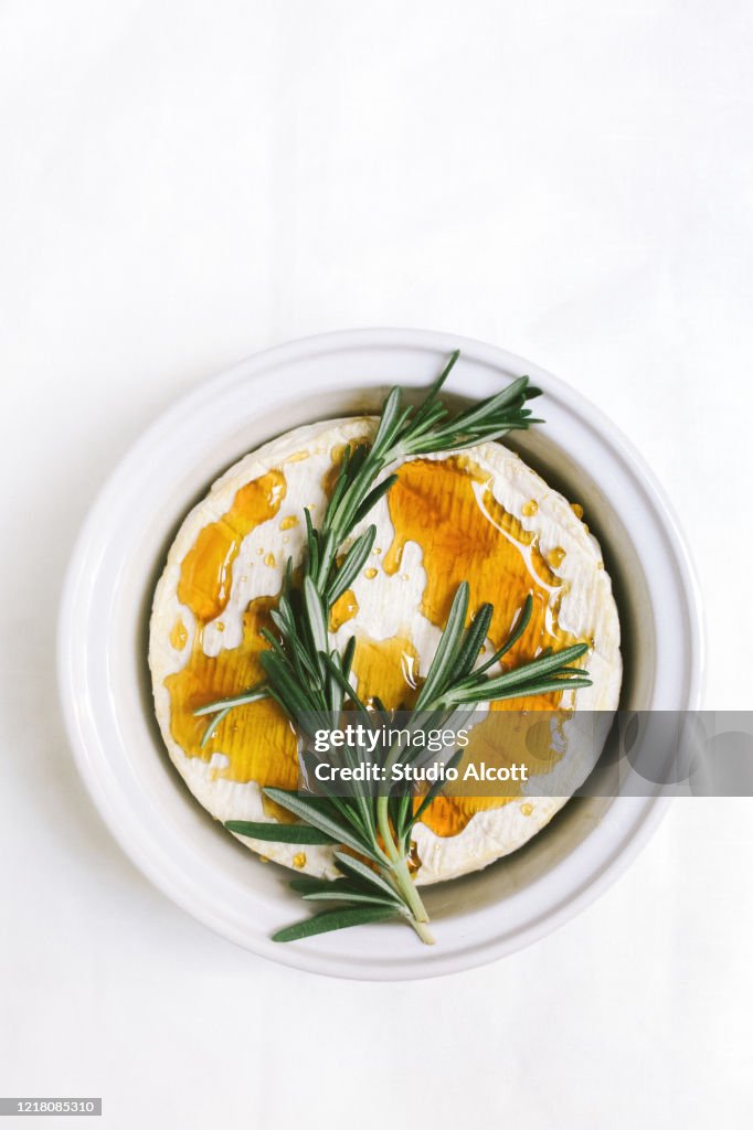 Brie With Honey and Rosemary