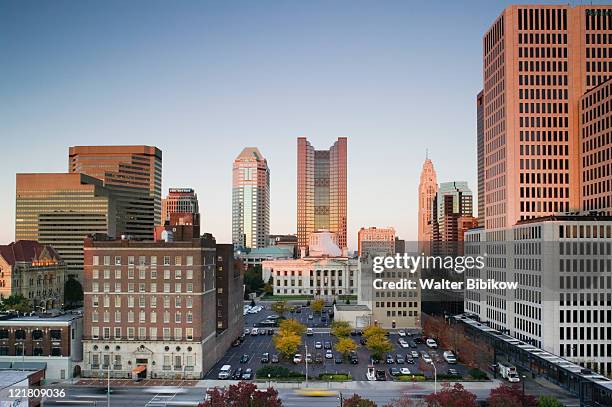 downtown and ohio state capitol - columbus ohio stock pictures, royalty-free photos & images