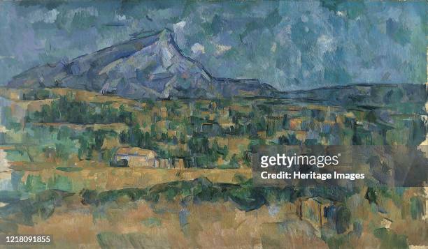 Mont Sainte-Victoire, circa 1902-6. Artist Paul Cezanne.