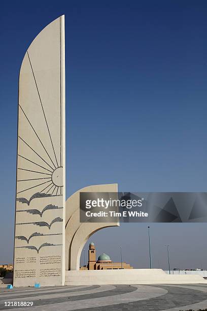 monument in jeddah, saudi arabia - jiddah - fotografias e filmes do acervo