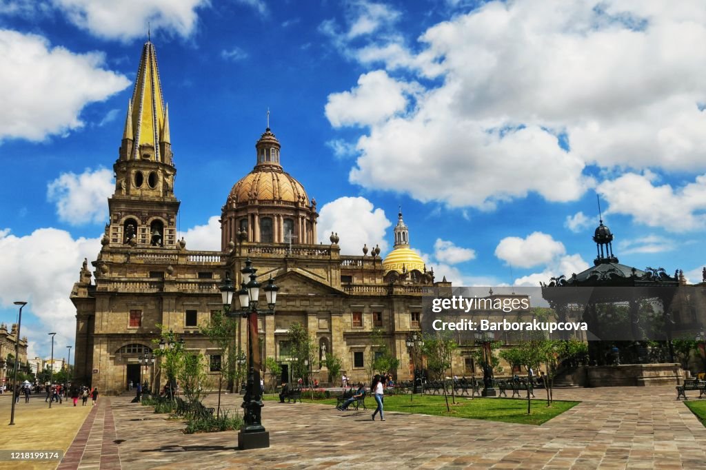 A lovely view of the Cathedral in Guadalajara, Jalisco, Mexico