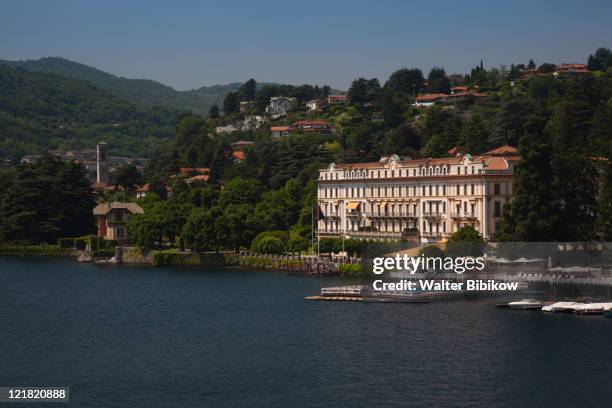 grand hotel villa d'este, cernobbio, lake como, lakes region, milan, lombardy, italy - cernobbio stock pictures, royalty-free photos & images