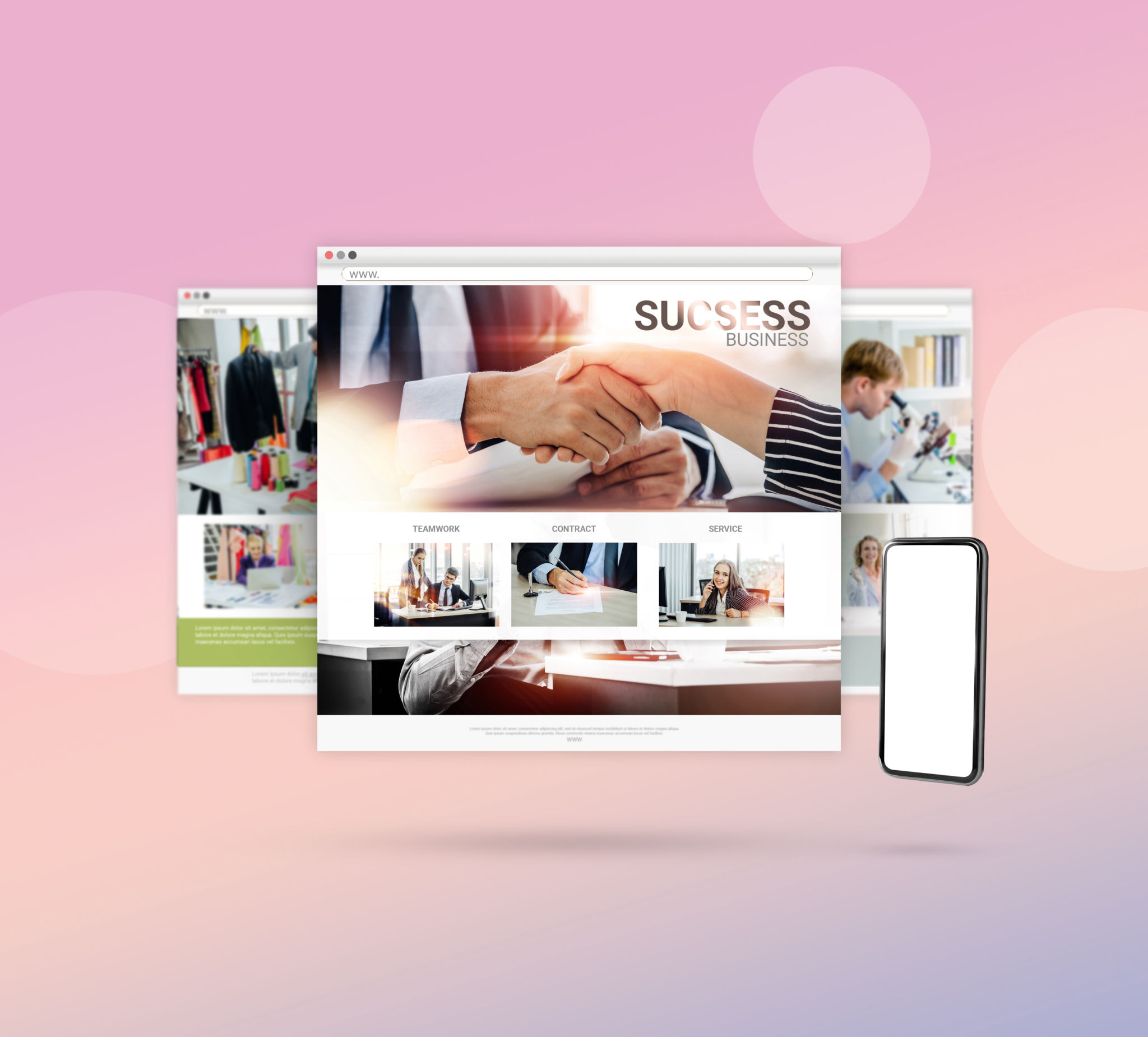 modern business website