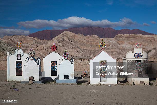 town cemetery, santa rosa,  valles calchaquies, salta province, argentina - província de la pampa - fotografias e filmes do acervo