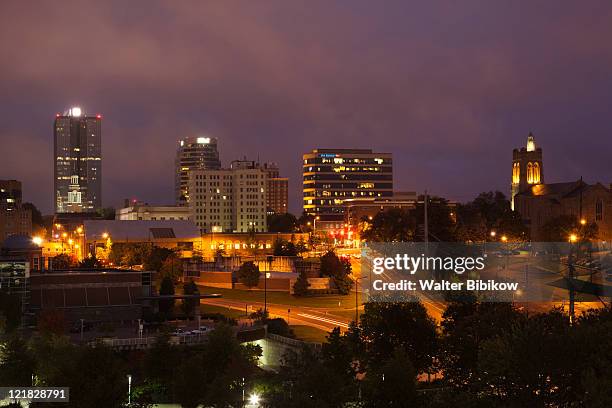 city view in the evening, knoxville, tennessee, usa - knoxville stock pictures, royalty-free photos & images