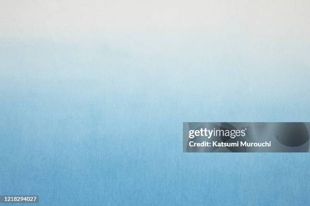 absutract dyed washi paper texture background - blue watercolor stock pictures, royalty-free photos & images