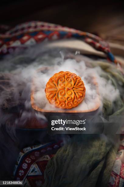 the mid-autumn festival moon cakes creative film - gourmet gift basket stock pictures, royalty-free photos & images