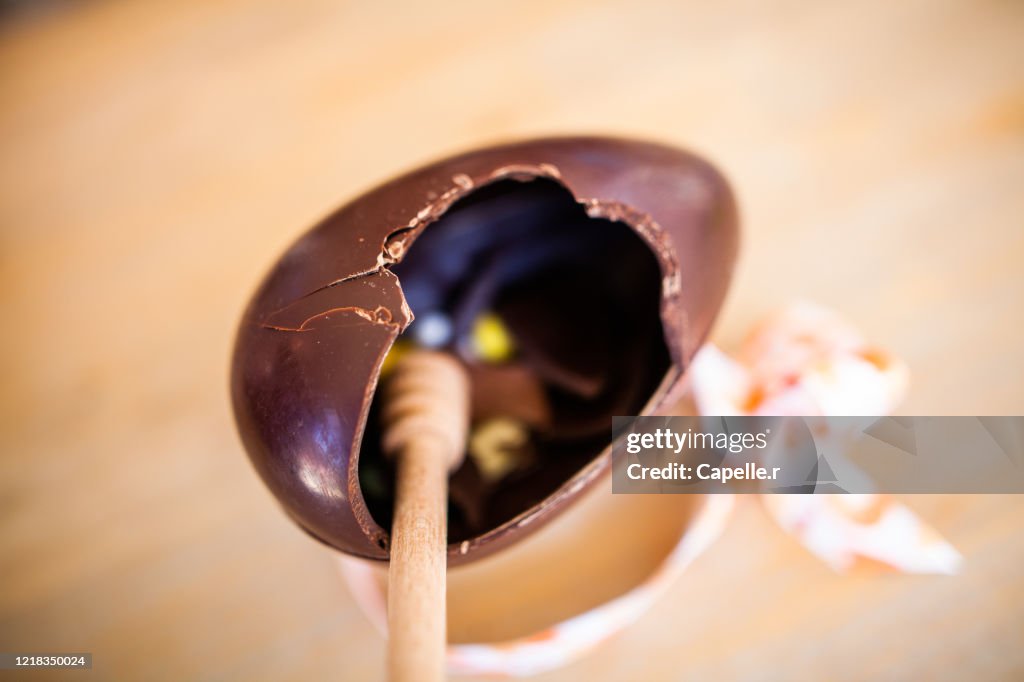 Fêtes de Pâques - oeuf en chocolat