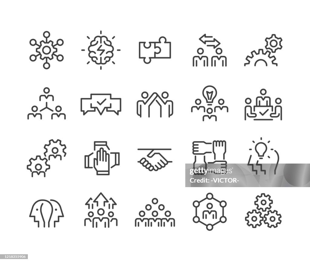 Collaboration Icons - Classic Line Series