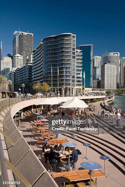 sydney harbour, sydney, new south wales, australia. - restaurant sydney outside stock pictures, royalty-free photos & images