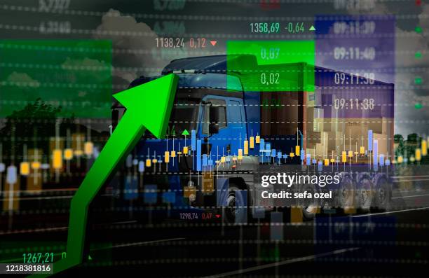 cargo transportation rise - u.s. economy stock pictures, royalty-free photos & images