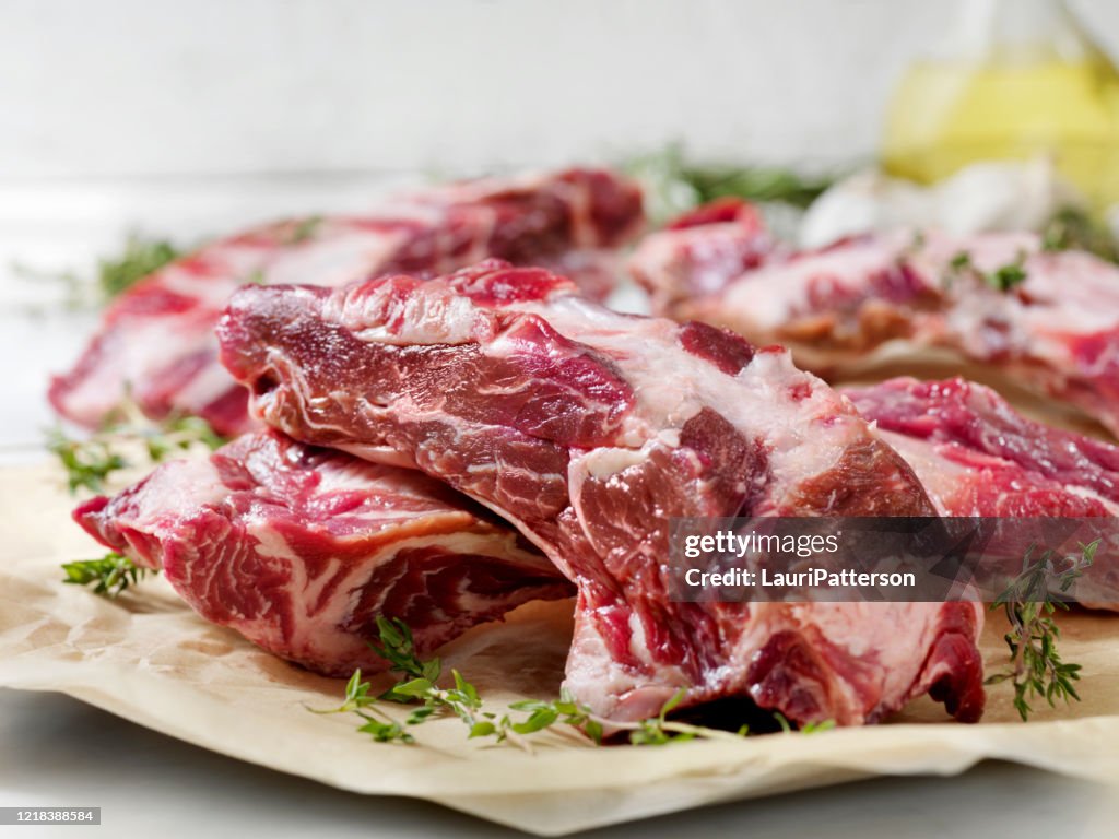 Tempero Costelas de carne picada grossa